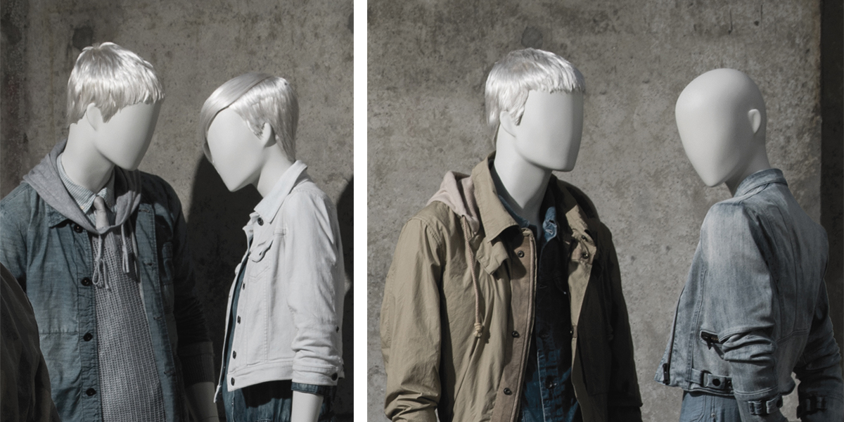 Semi abstract mannequins – Casual collection Hans Boodt Mannequins